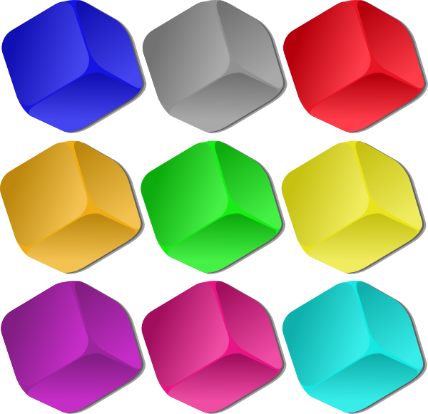 free vector Game Marbles Cubes clip art