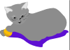 free vector Gattina Cat clip art