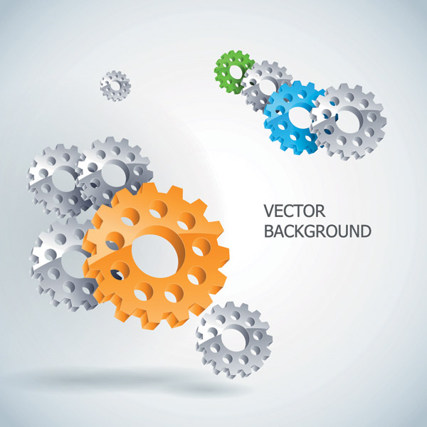 free vector Gear theme vector