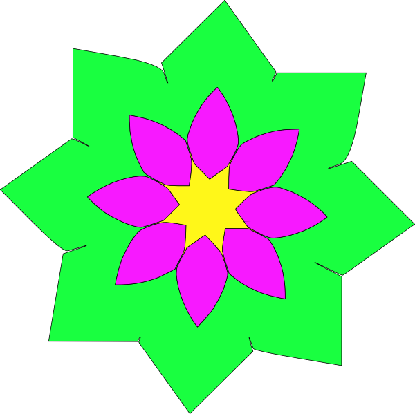 Download Geometric Flower Shape clip art (103225) Free SVG Download ...