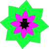 free vector Geometric Flower Shape clip art