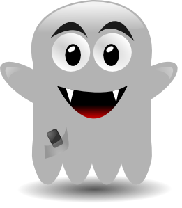 free vector Ghost With A Cellephone clip art