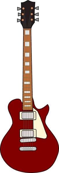 free vector Gibson Les Paul Guitar clip art