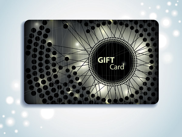 free vector Gift card background vector