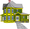free vector Gingerbread House clip art