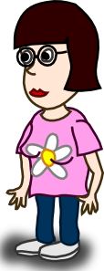 free vector Girl Cartoon Character clip art
