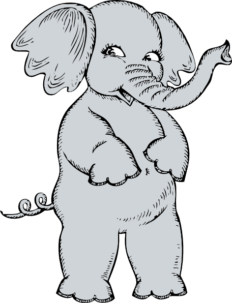 Download Girl Elephant clip art (119103) Free SVG Download / 4 Vector