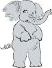 free vector Girl Elephant clip art