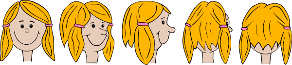 free vector Girl Face Character Development clip art