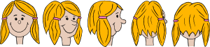 free vector Girl Face Character Development clip art