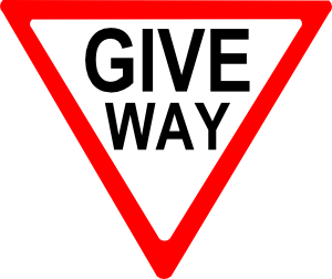 free vector Give Way Sign clip art