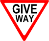 free vector Give Way Sign clip art