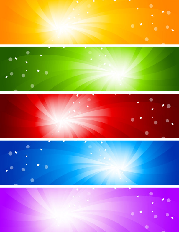 free vector Glare banner vector background