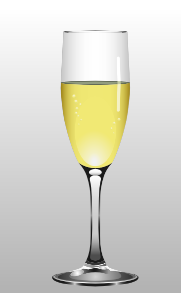 free vector Glass Of Champagne clip art