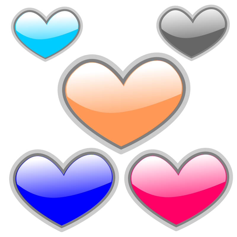 free vector Gloss Heart 4