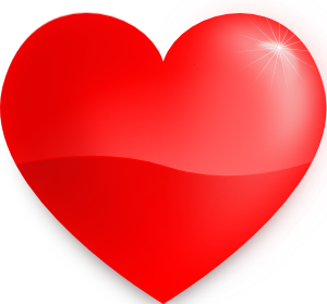 free vector Glossy Heart clip art