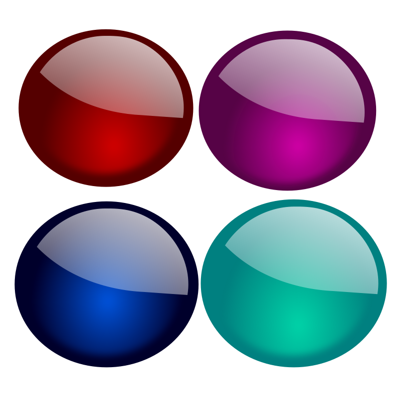 free vector Glossy Orbs-1