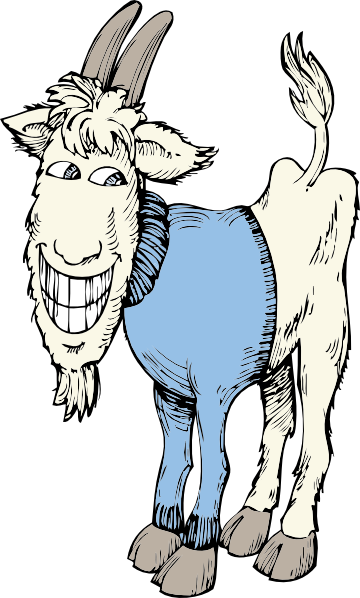 free vector Goat In A Sweater clip art