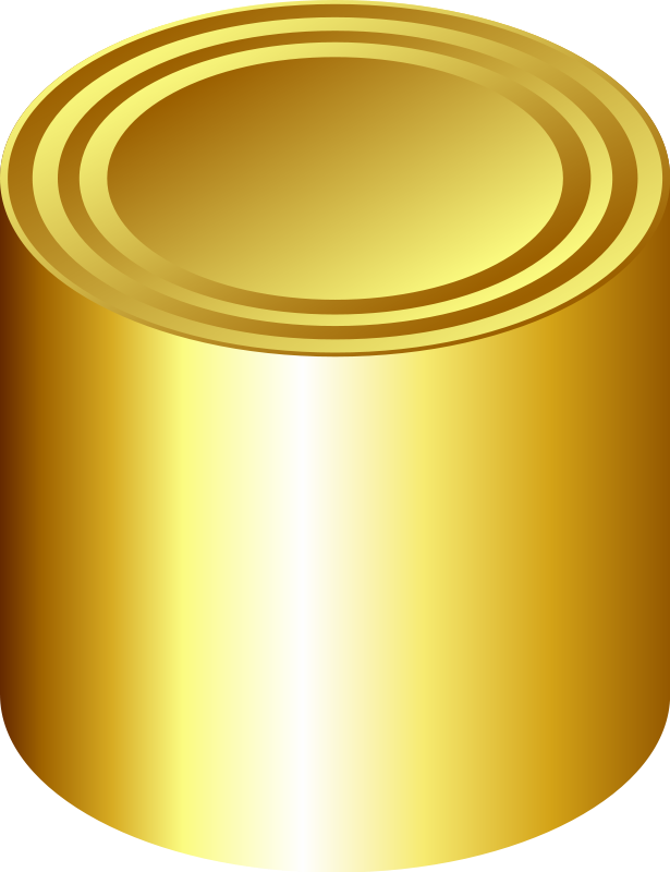 free vector Gold can