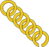 free vector Gold Chain Of Round Links clip art
