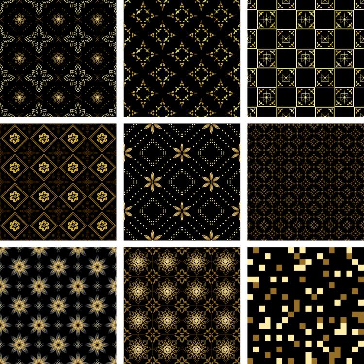 free vector Gold pattern background vector