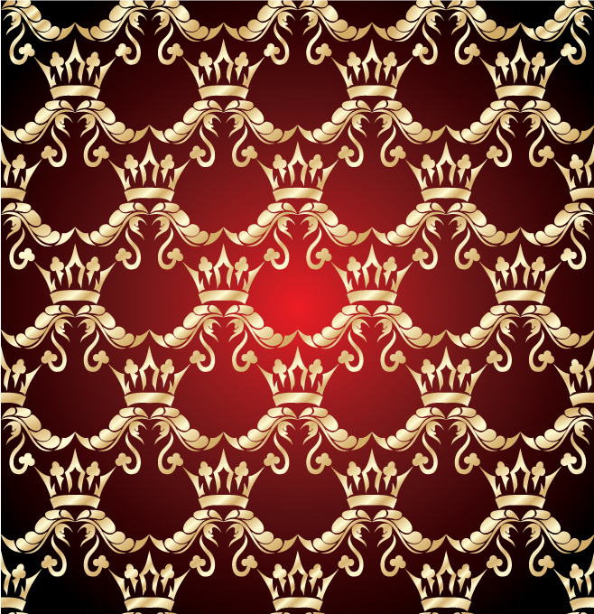 free vector Gold pattern shading 03 vector