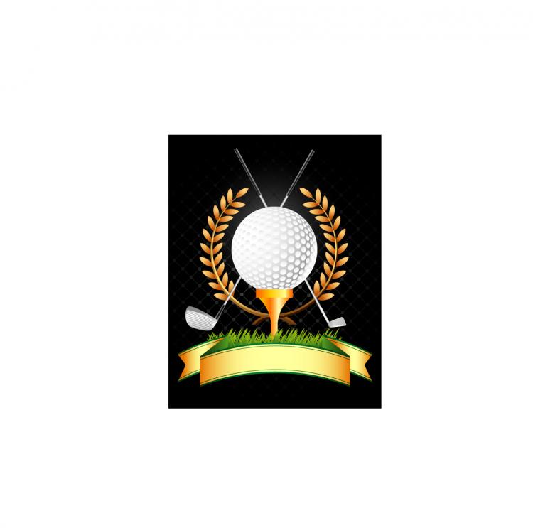 free vector Golf, golf clubs, wheat vector