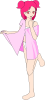 free vector Gopher Pink Anime Girl Beta clip art