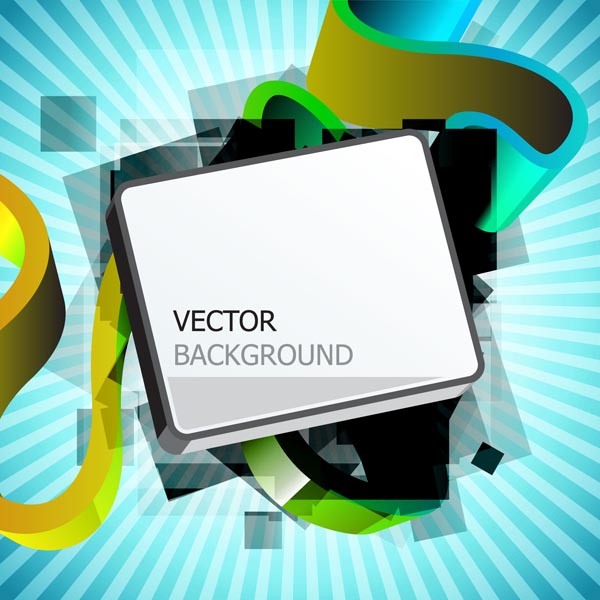 free vector Gorgeous bright rectangular graphics vector