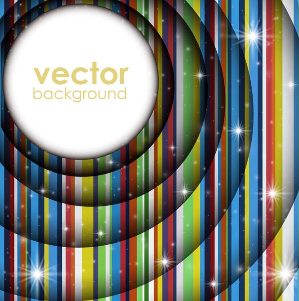 free vector Gorgeous bright rectangular graphics vector