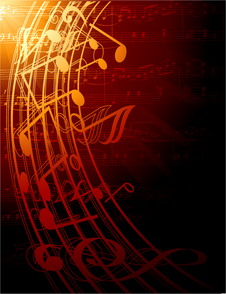 free vector Gorgeous classical music background 04 vector