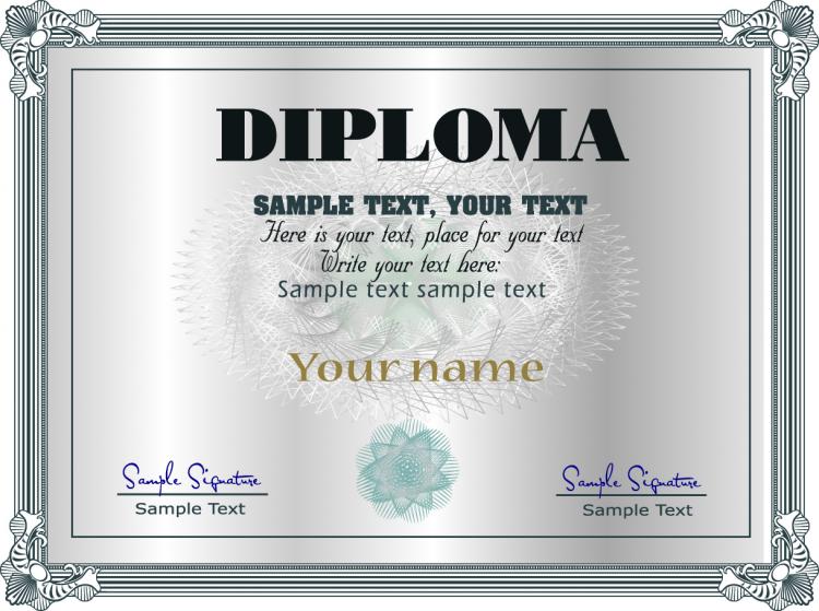 free vector Gorgeous diploma certificate template 05 vector