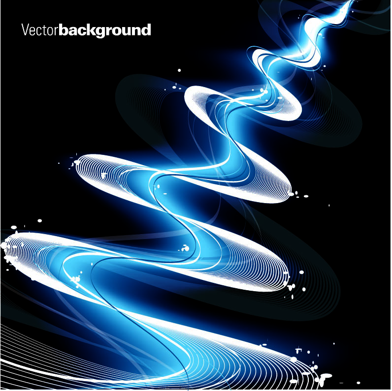 free vector Gorgeous dynamic flow line 04 vector