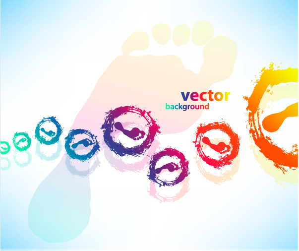 free vector Gorgeous fingerprint vector