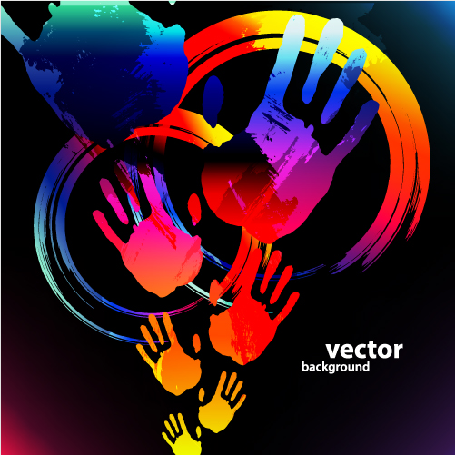 free vector Gorgeous fingerprint vector