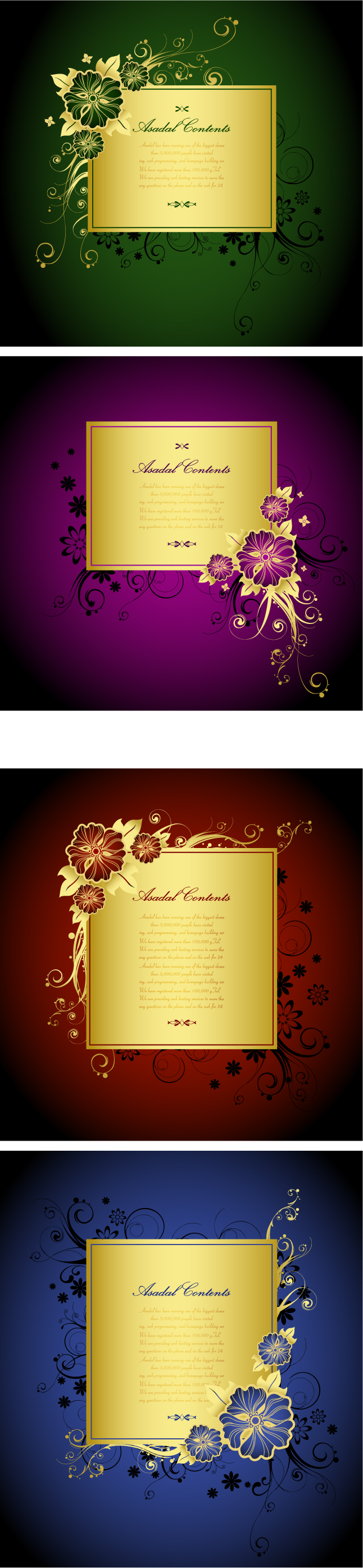 free vector Gorgeous gold lace border vector 2