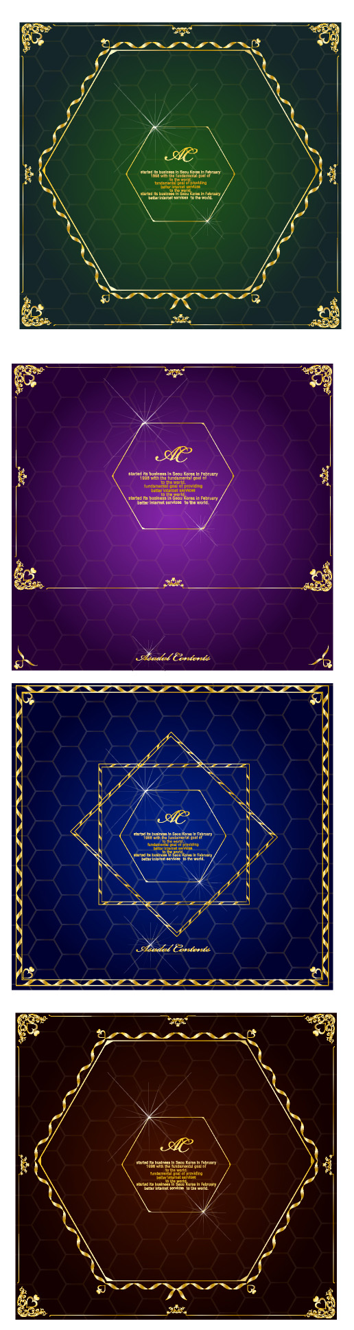 free vector Gorgeous gold lace border vector 9