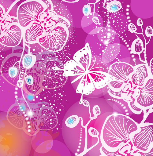 free vector Gorgeous pattern background 01 vector