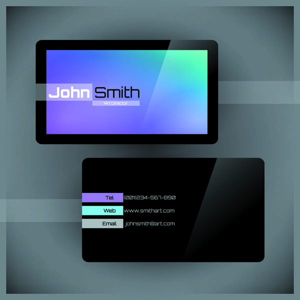 free vector Gorgeous simple business card templates vector