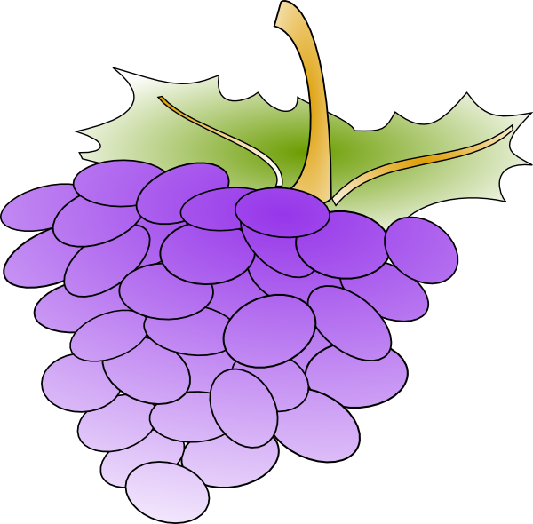 free vector Grapes clip art