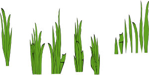 free vector Grass Blades And Clumps clip art