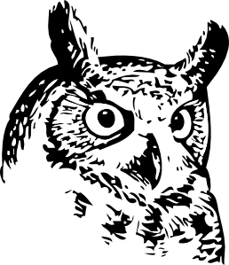 free vector Great Owl clip art