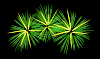 free vector Green And Yellow Fireworks clip art