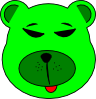 free vector Green Bear clip art