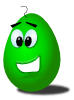 free vector Green Comic Egg clip art