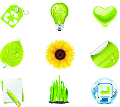free vector Green Detailed Vector Icons