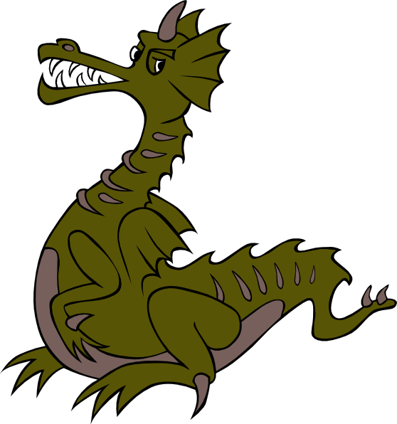 free vector Green Dragon clip art