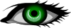 free vector Green Eye clip art