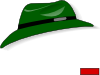 free vector Green Fedora clip art