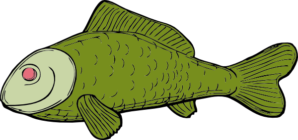 free vector Green Fish clip art